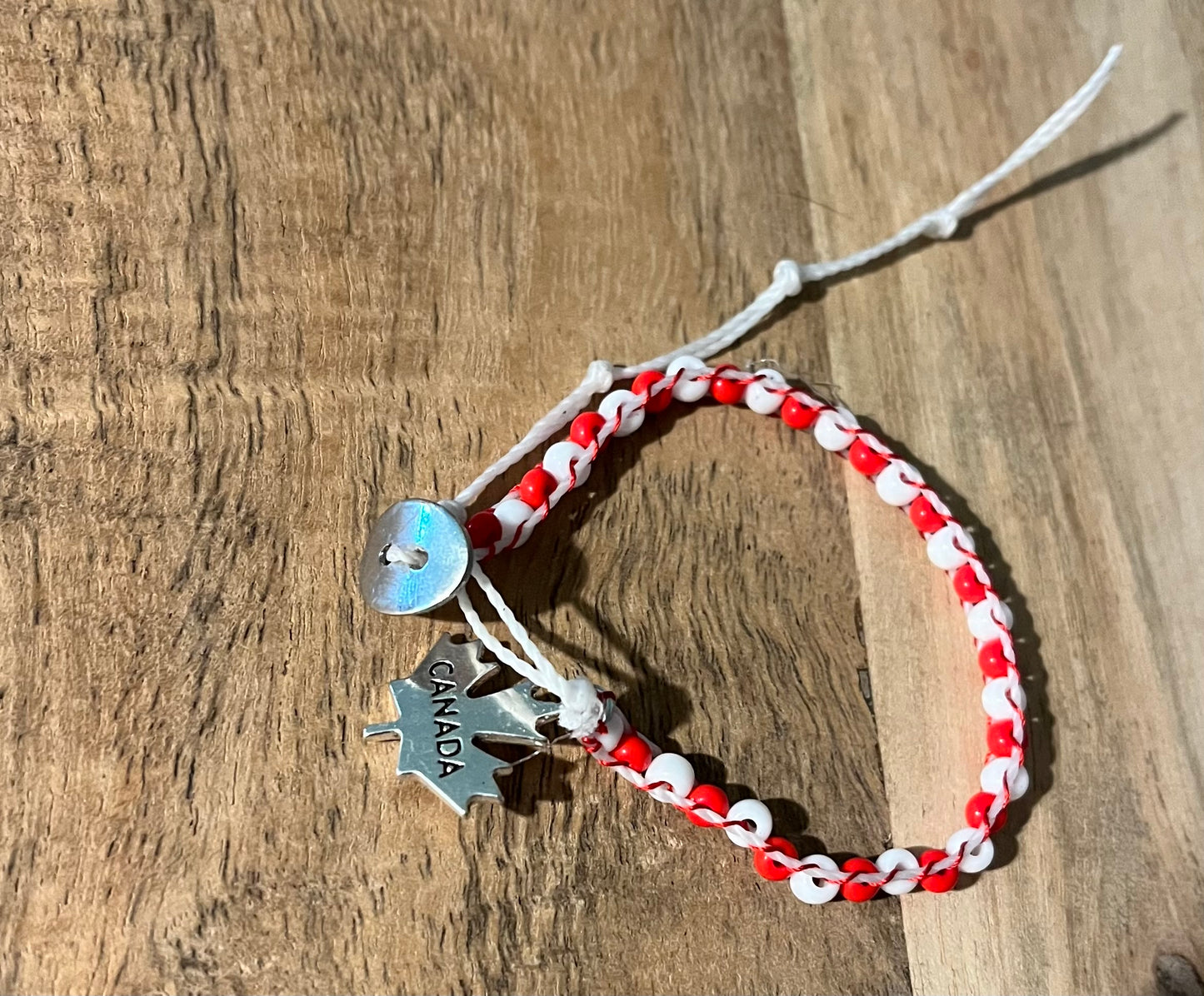"O Canada" Single Wrap Bracelet
