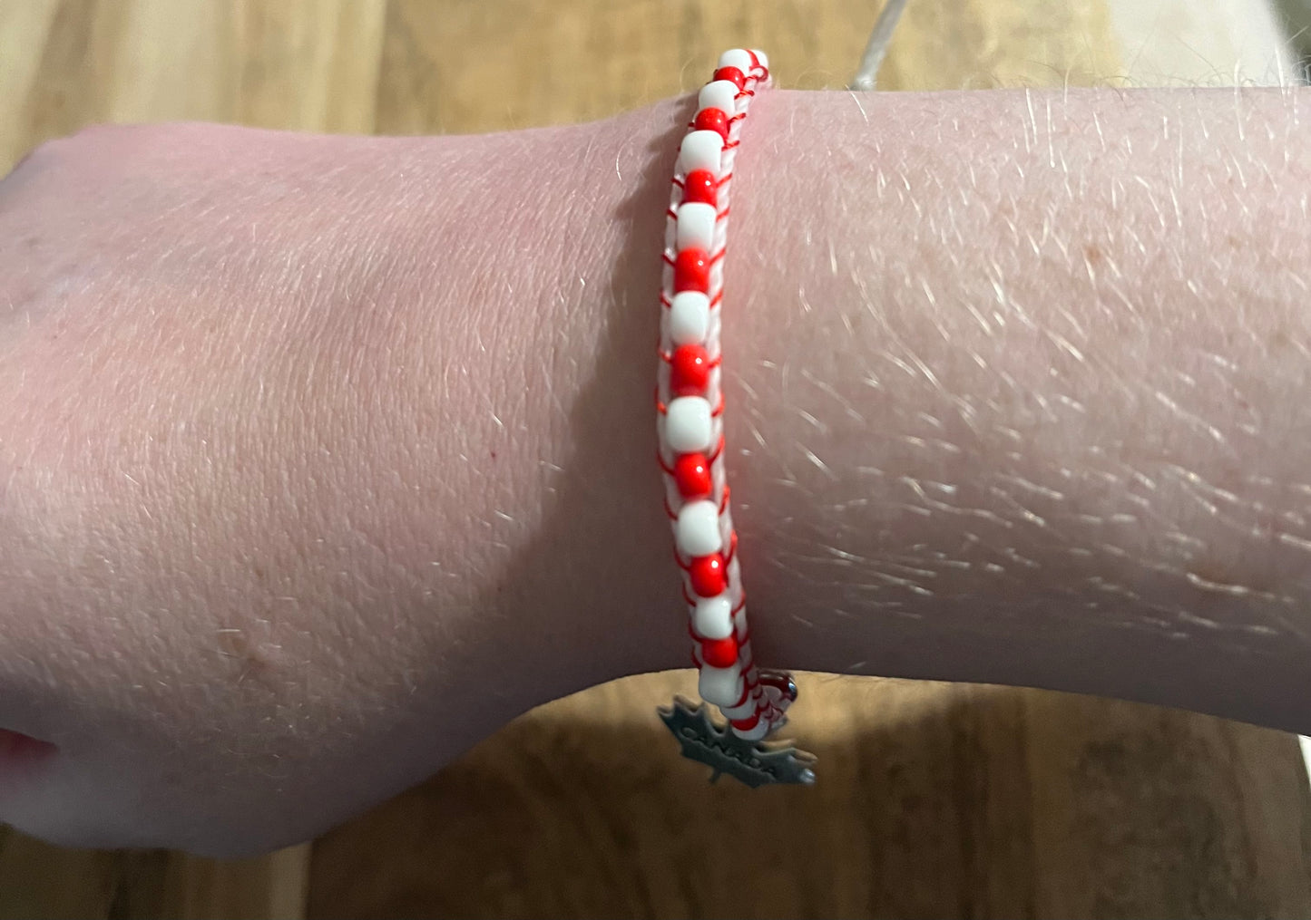 "O Canada" Single Wrap Bracelet