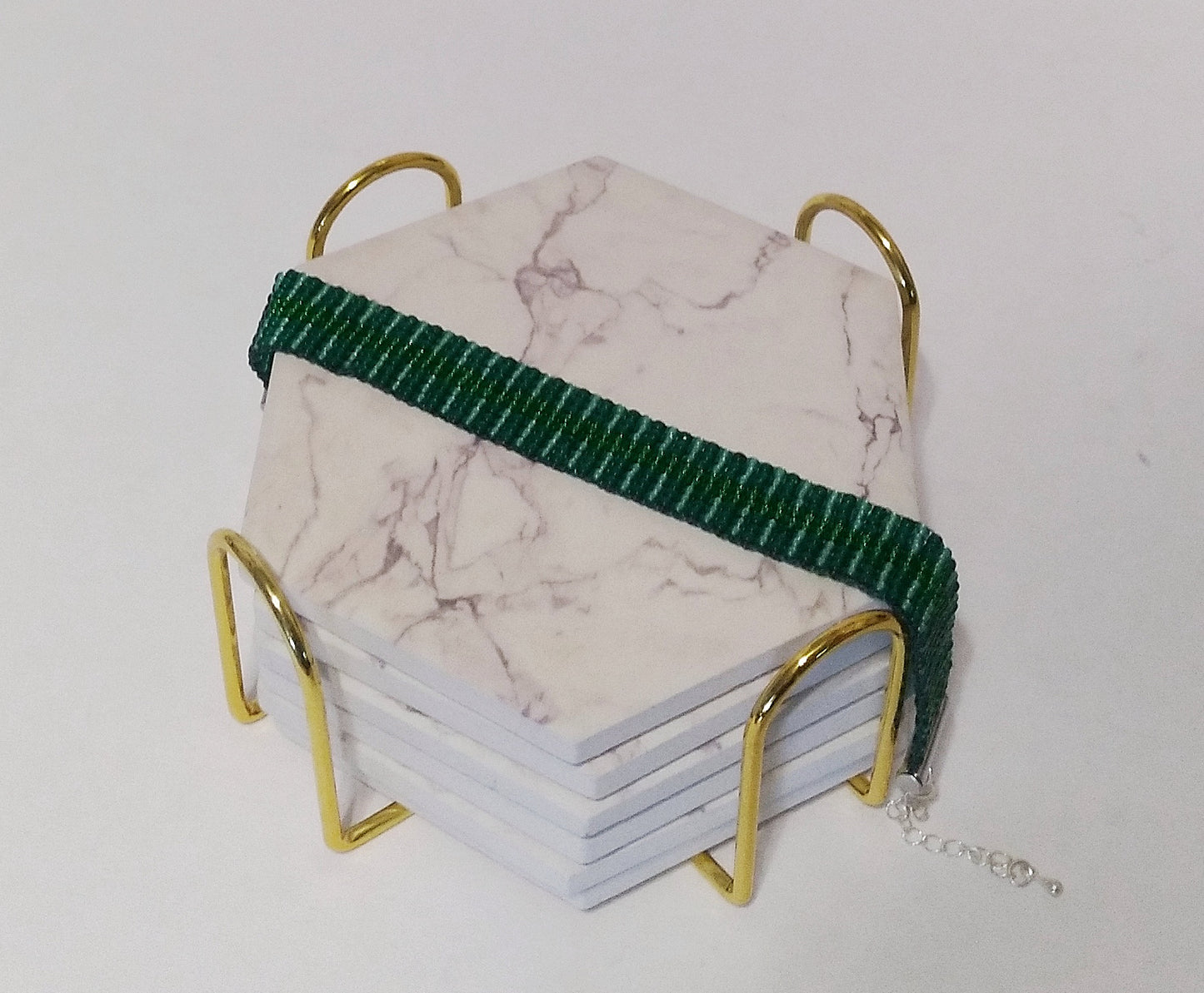 "Emerald Isle" Woven Bracelet