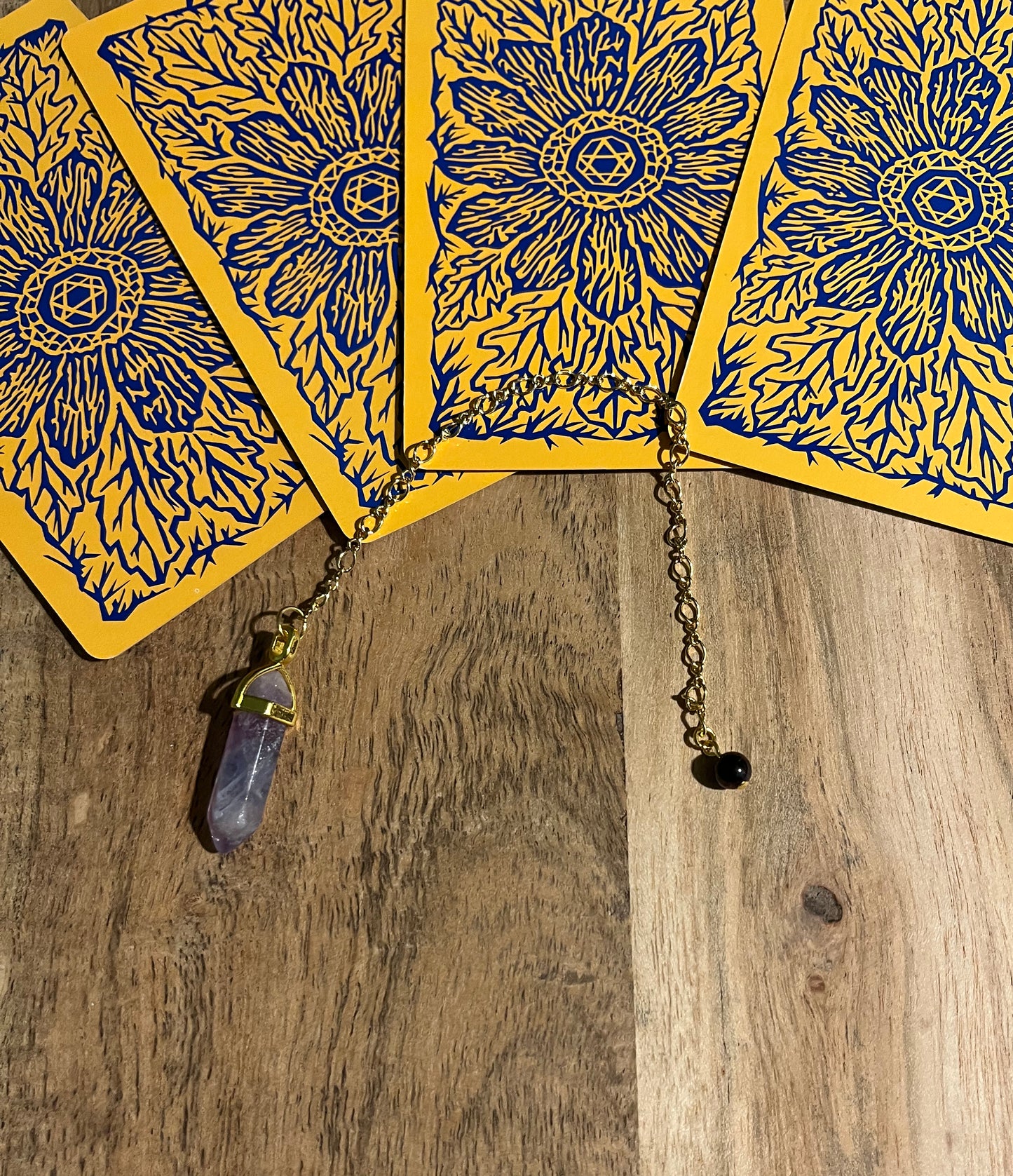 "Mind's Eye" Purple Fluorite Divination Dowsing Pendulum