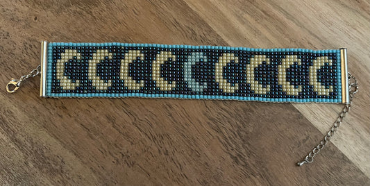 Bracelet Tissé "Une fois dans une Lune Bleue"