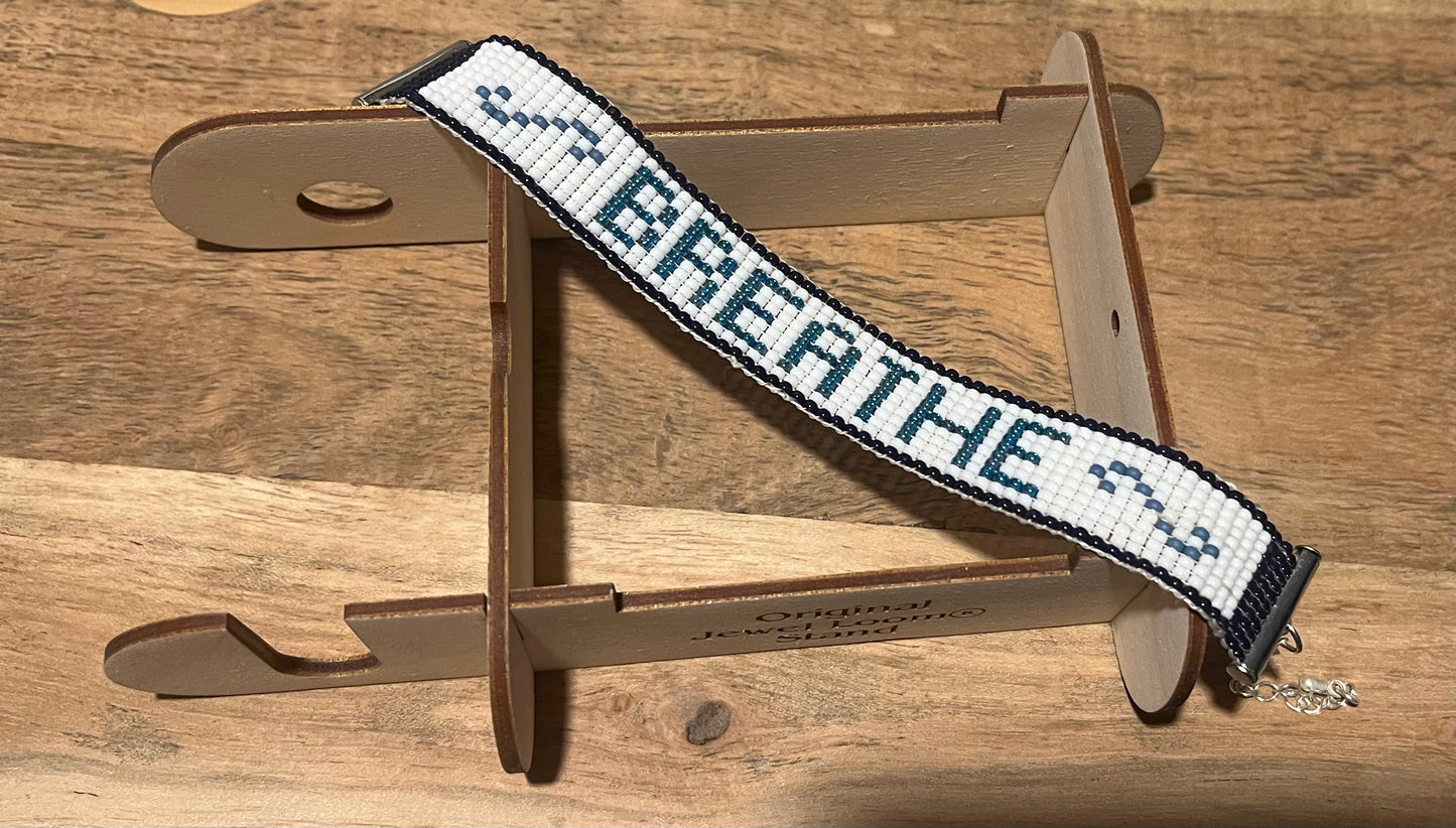 “Embracing Serenity” Mindfulness Loom Woven Bracelet