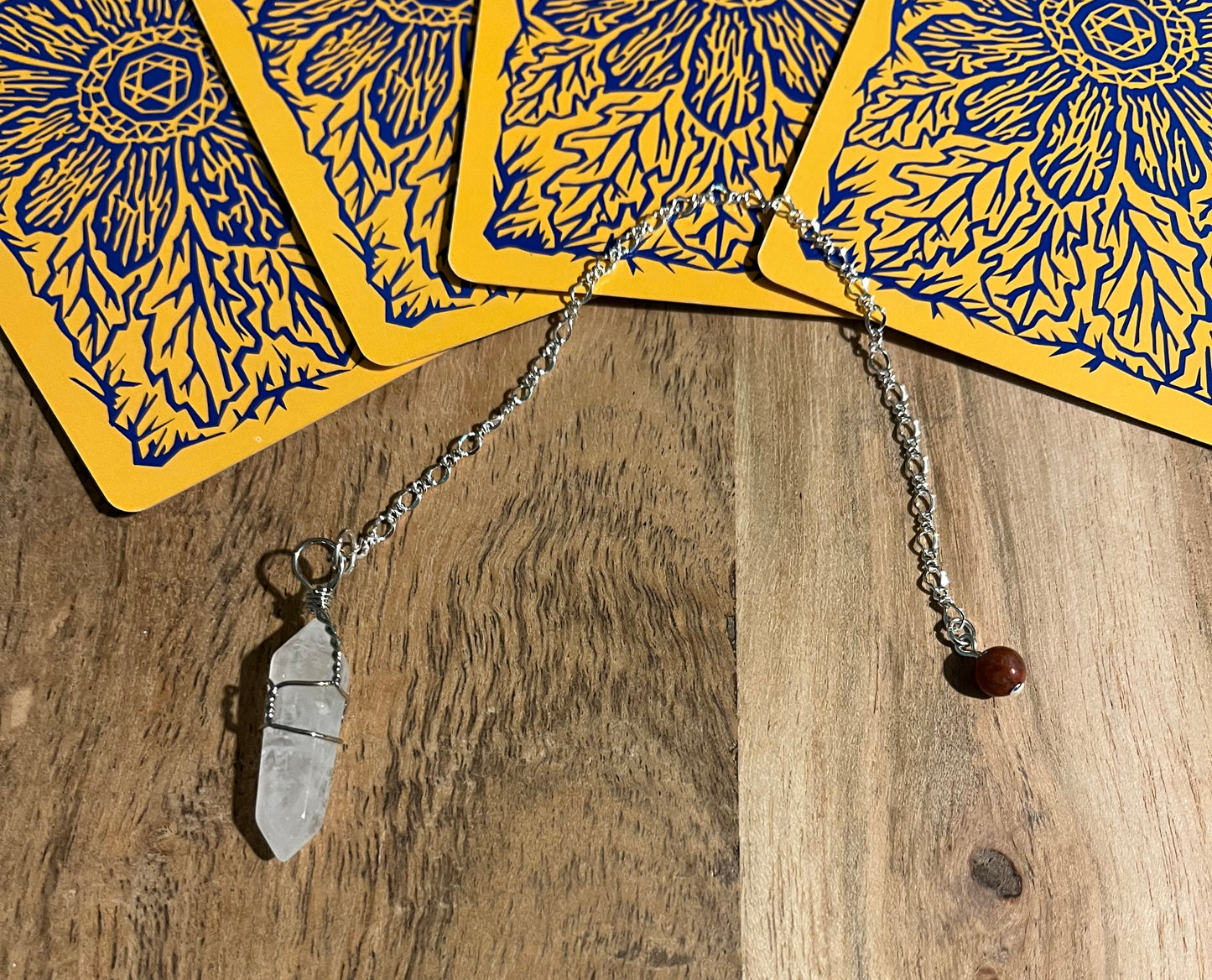 "Universal Wisdom" Quartz Divination Dowsing Pendulum