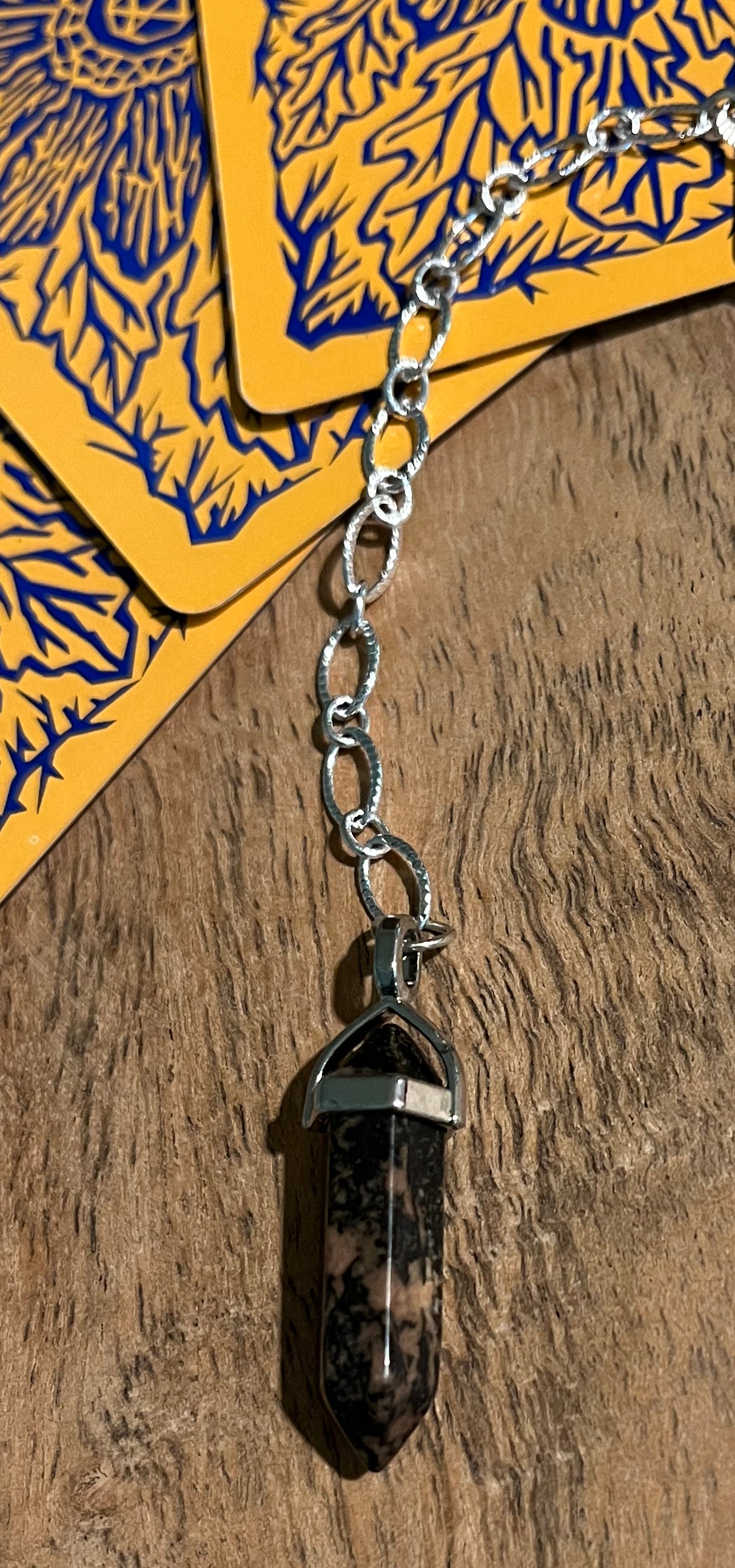 "Love and Friendship" Rhondite Divination Dowsing Pendulum