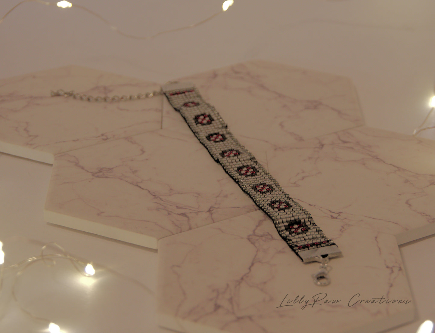 "Shield Wall" Woven Bracelet