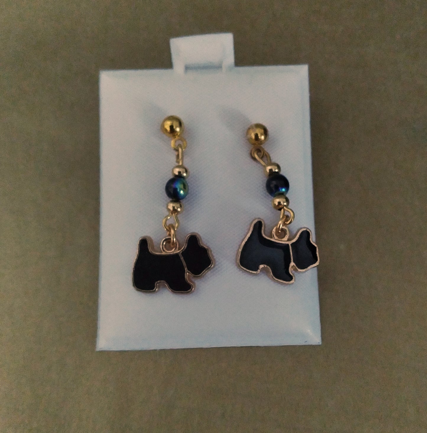 "Beam Me Up Scotty Dog" Bracelet and Earring Set