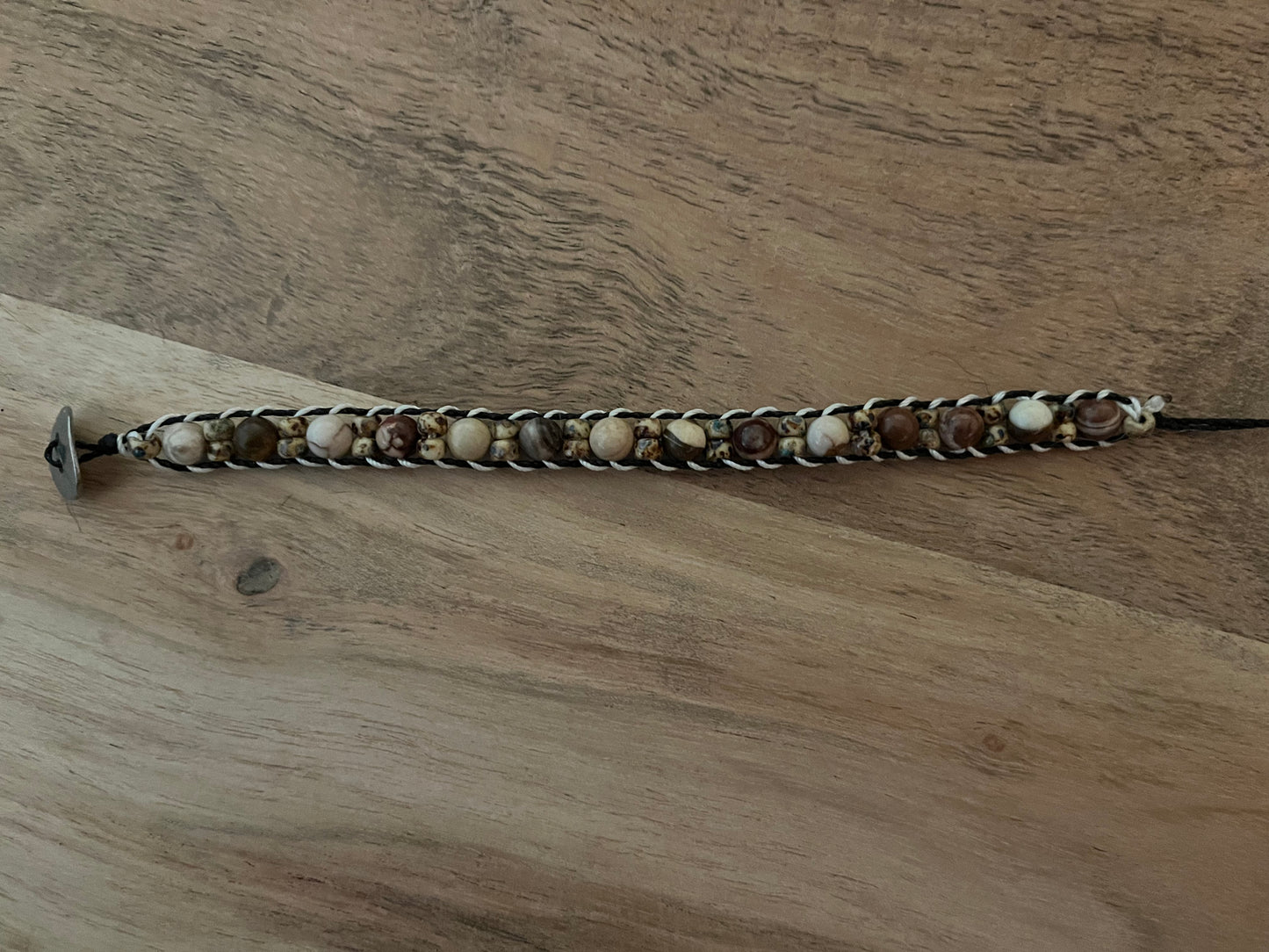 "Coffee House" Single Wrap Bracelet