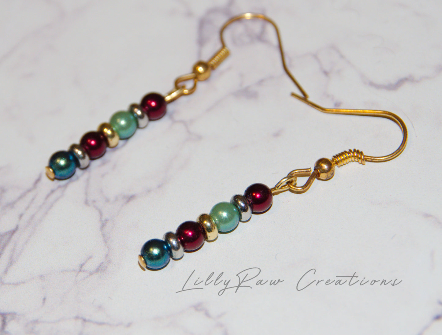 "Festive Glamour" Crystal Pearl Earrings