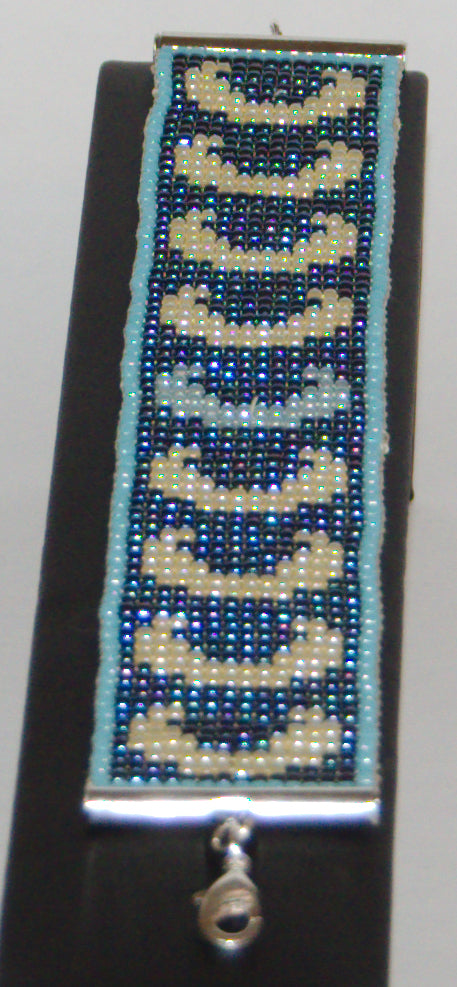"Once in a Blue Moon" Woven Bracelet