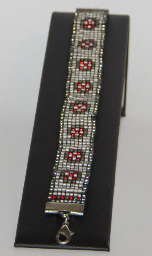 "Shield Wall" Woven Bracelet