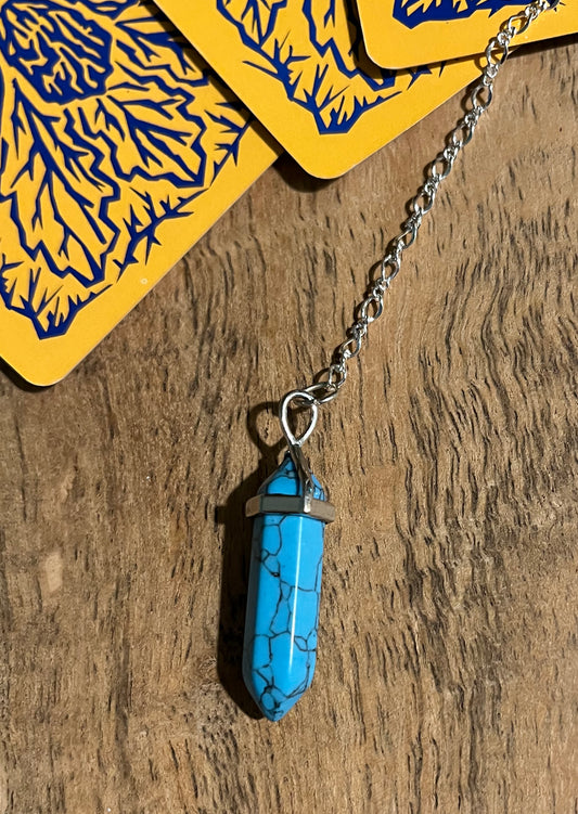 "Earthly Delights" Turquoise Divination Dowsing Pendulum