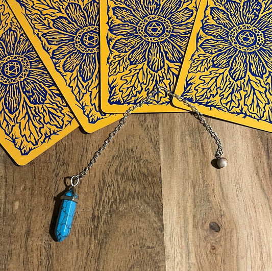 "Earthly Delights" Turquoise Divination Dowsing Pendulum